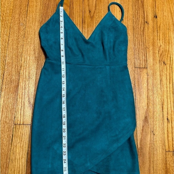 Revolve Super Down Faux Suede Carrie Mini Dress Size Small - Picture 5 of 9